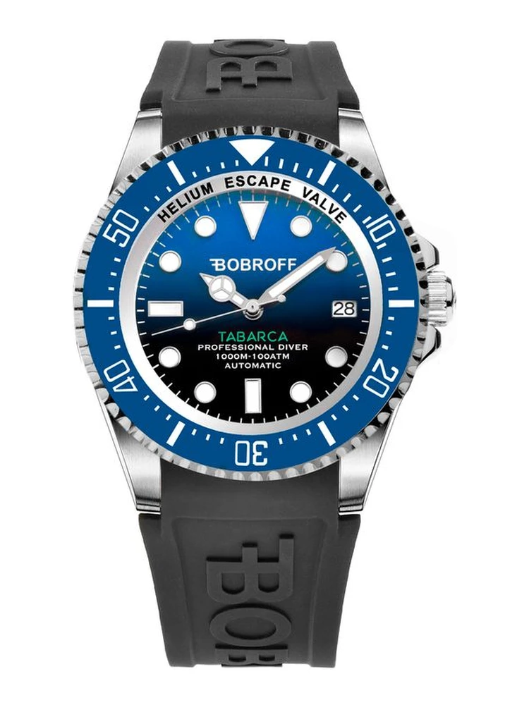 Black Rubber Sport Watch