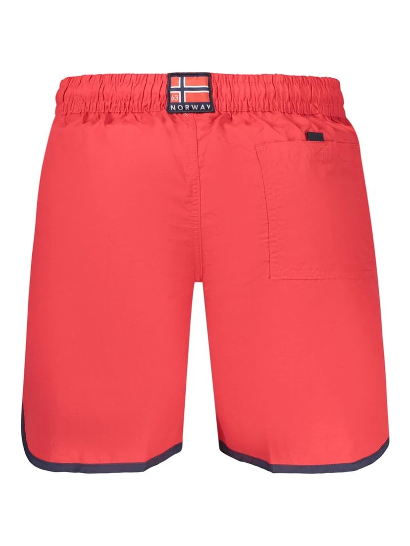 Rosso Polyamide Men's Swim Shorts