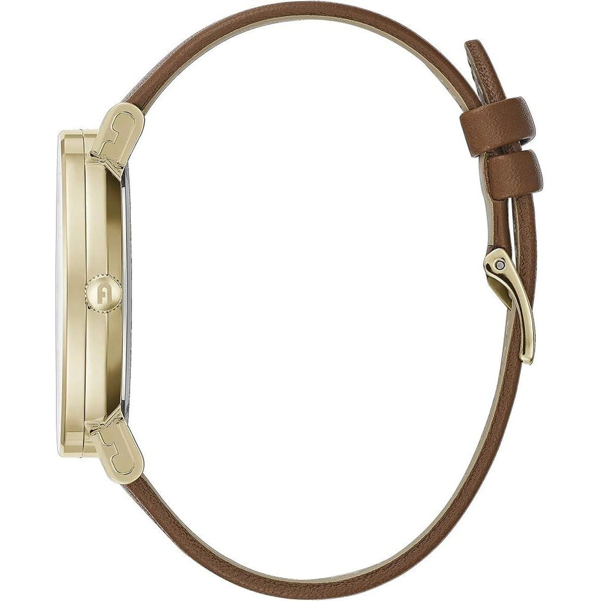 Brown Leather Dress Watch