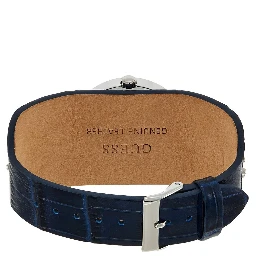 Blue Leather Dress Watch