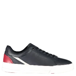 Blue Polyester Athletic Sneakers