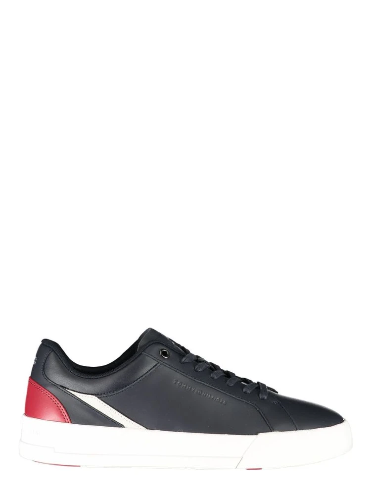 Blue Polyester Athletic Sneakers