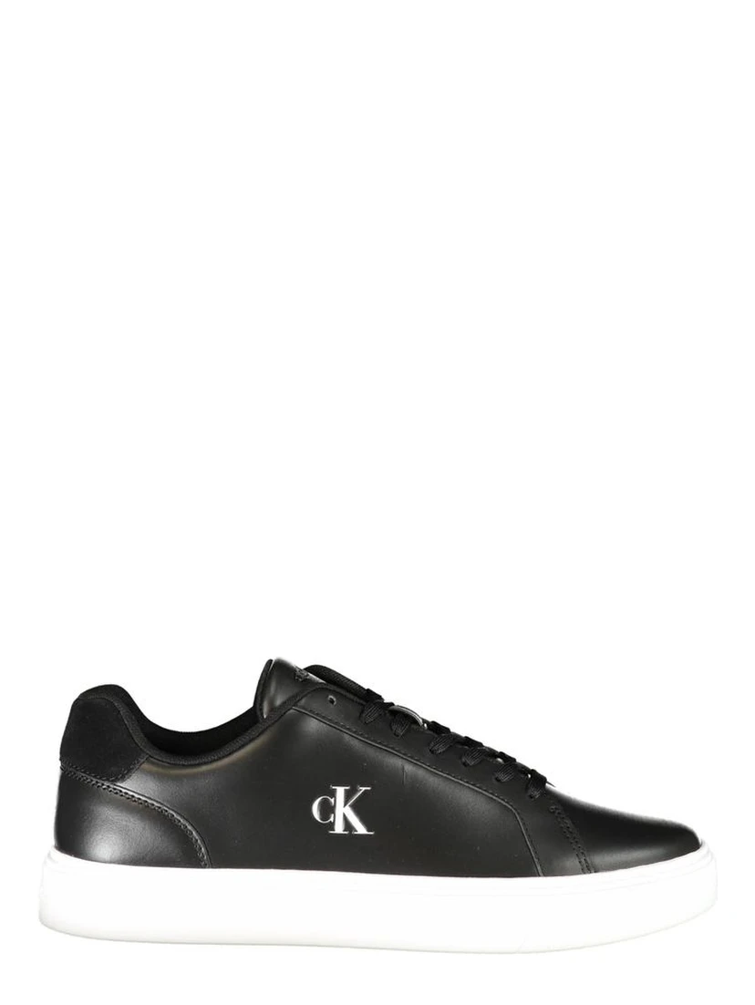 Black Polyurethane Men's Sneaker