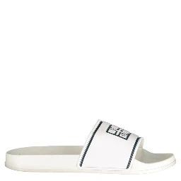 White Polyethylene Flat Sandals
