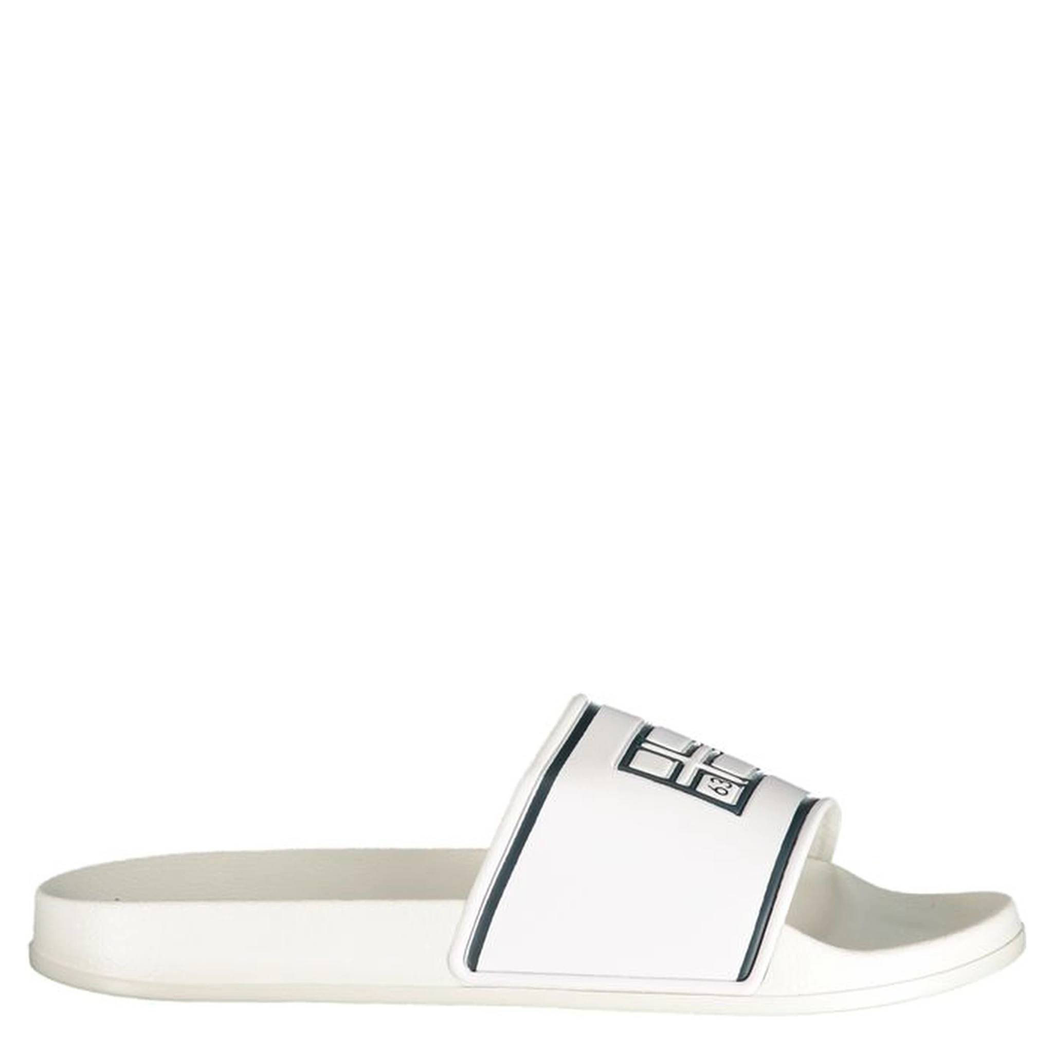 White Polyethylene Flat Sandals