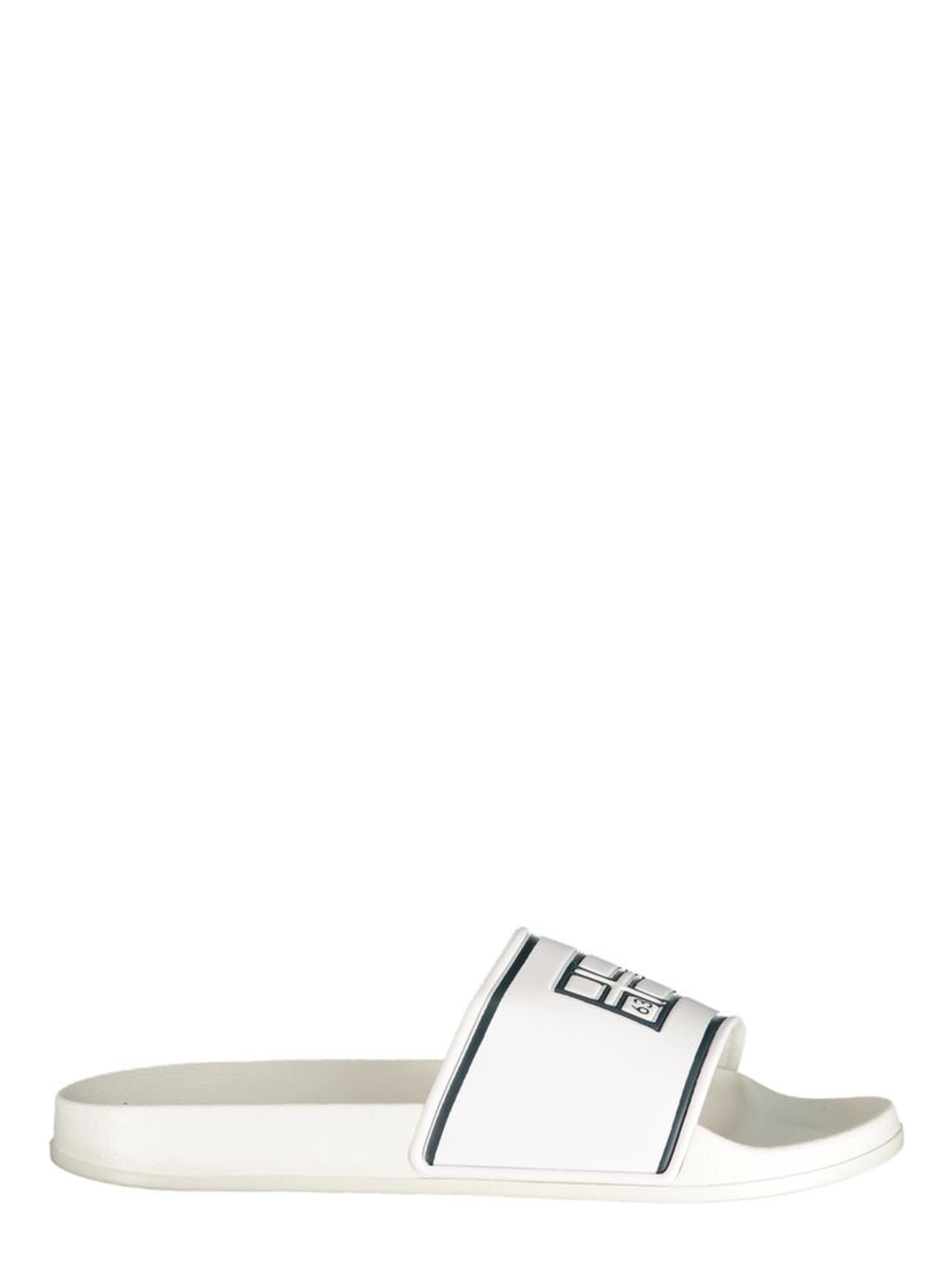 White Polyethylene Flat Sandals