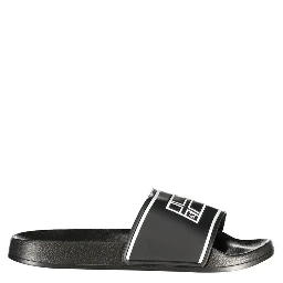 Black Polyurethane Men's Slipper