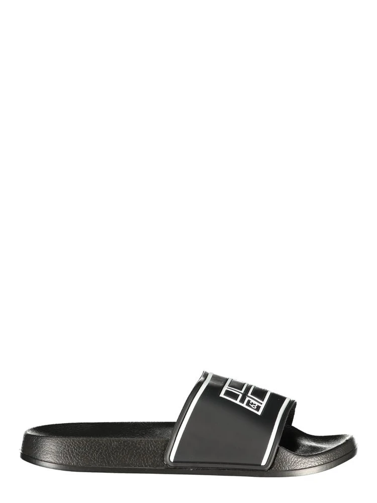 Black Polyurethane Men's Slipper