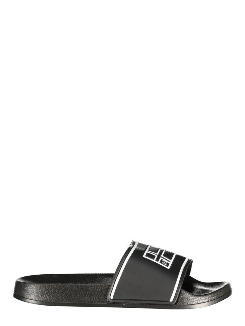 Black Polyurethane Men's Slipper