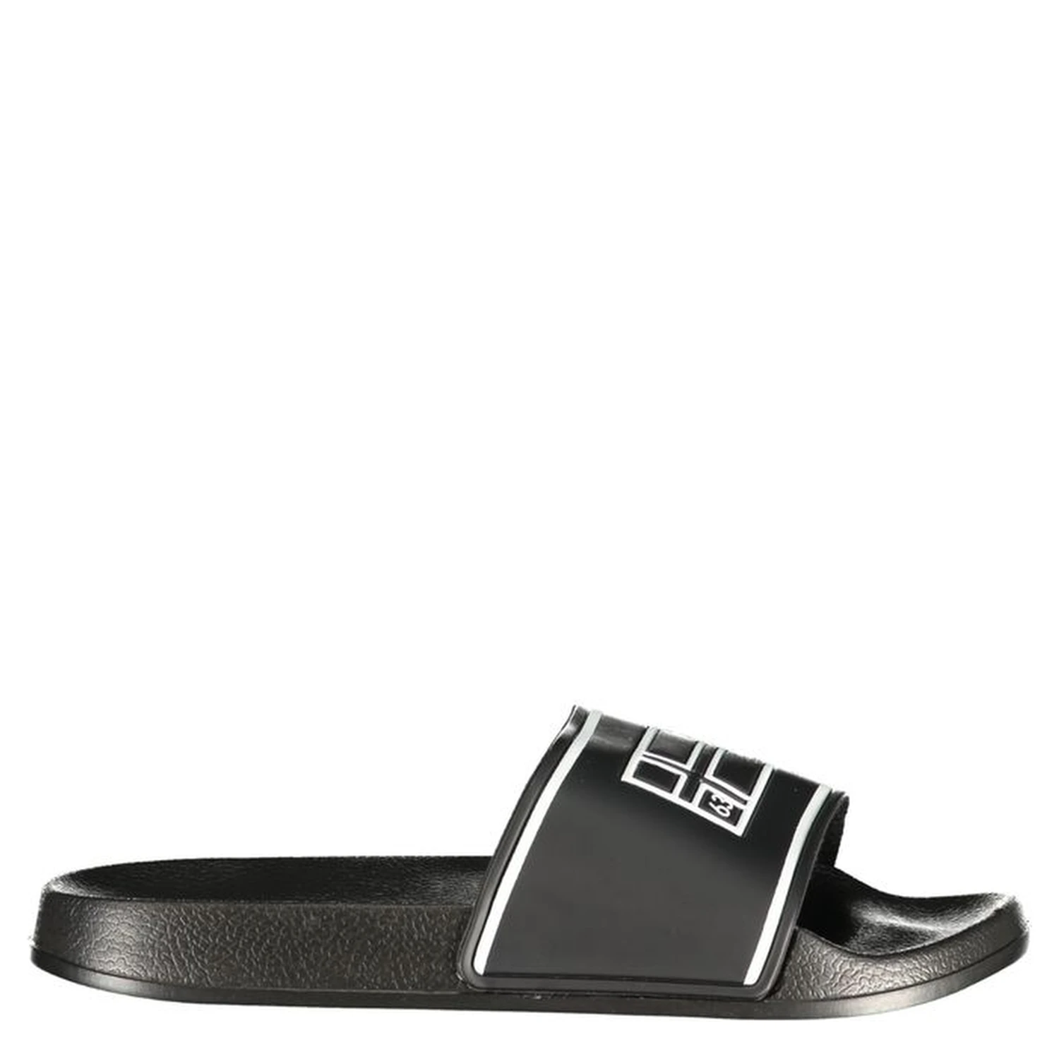 Black Polyurethane Men's Slipper