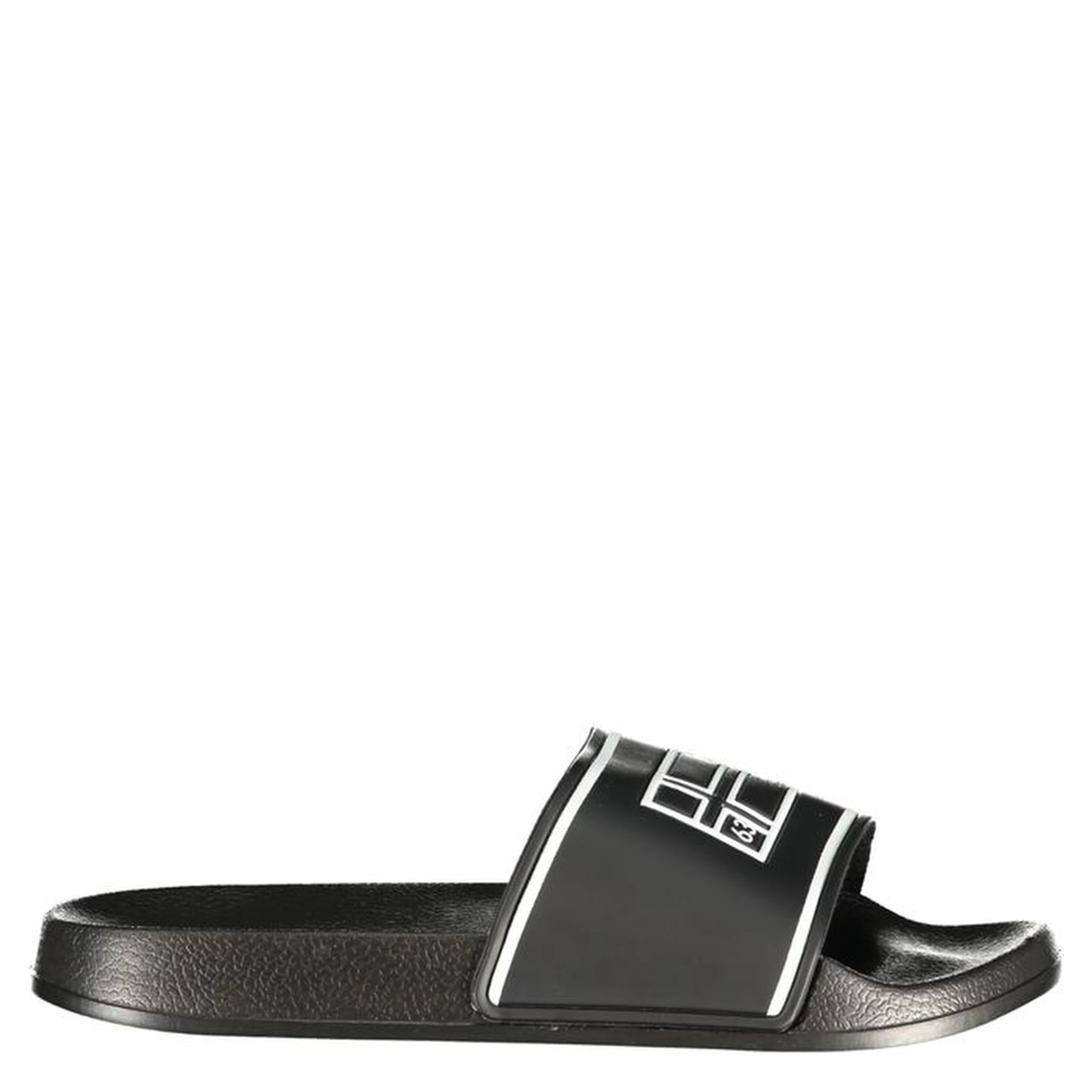 Black Polyurethane Men's Slipper