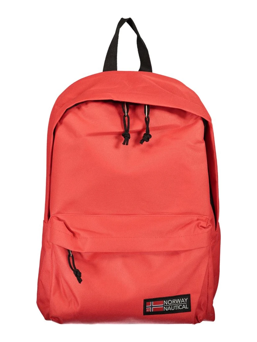 Red Polyester Backpack