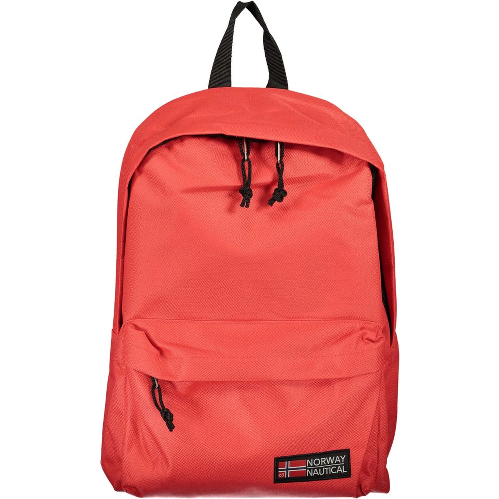Red Polyester Backpack