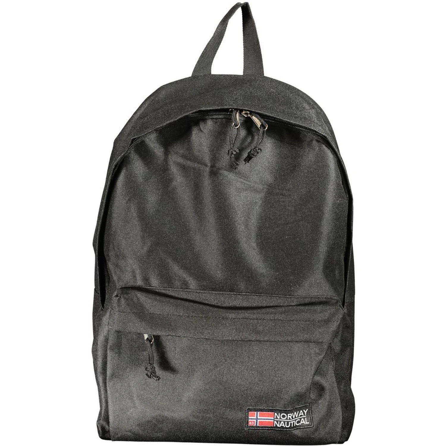 Black Polyester Men's Backpack