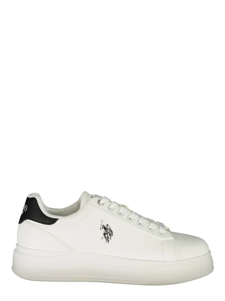Bianco Polyester Uomo Sneaker