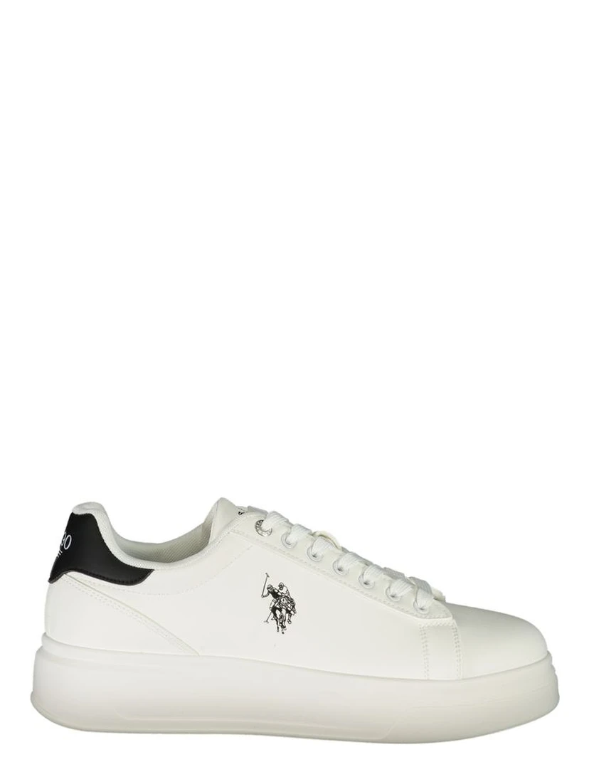 Bianco Polyester Uomo Sneaker
