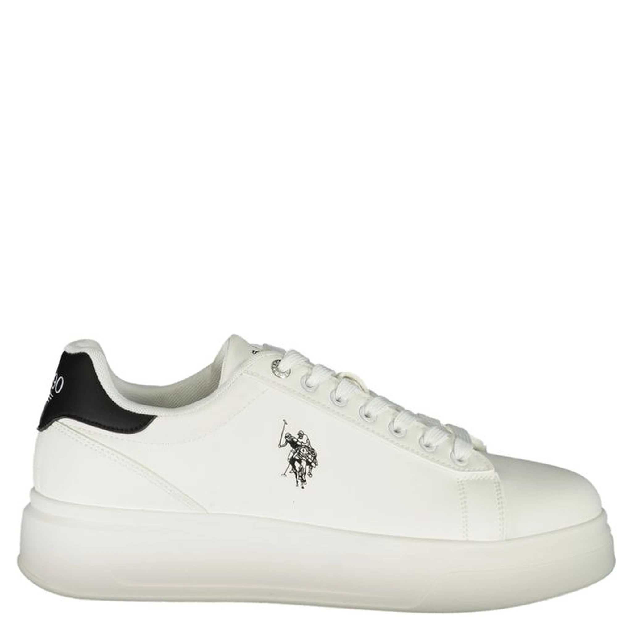 Bianco Polyester Uomo Sneaker