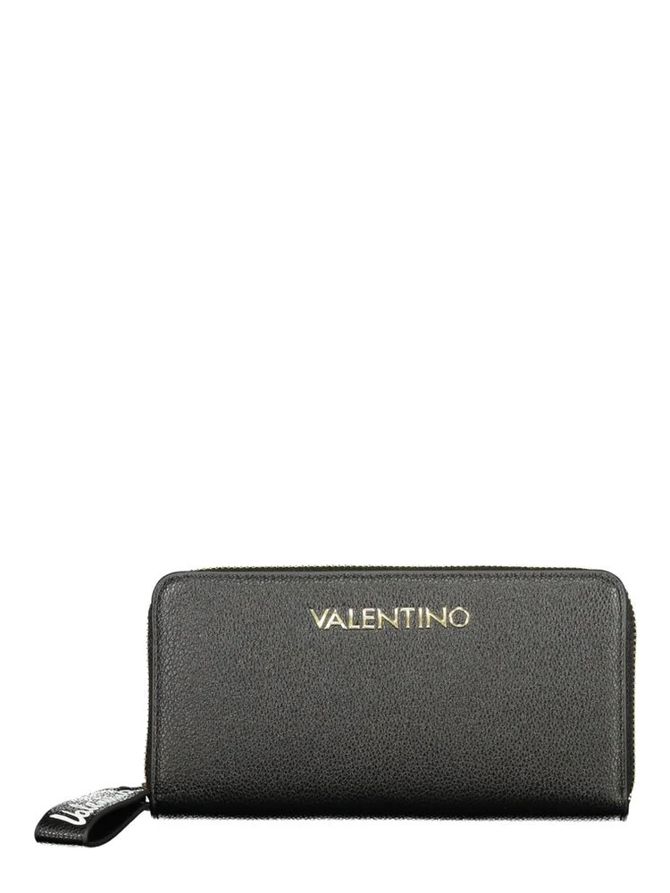 Black Polyurethane Womens Wallet