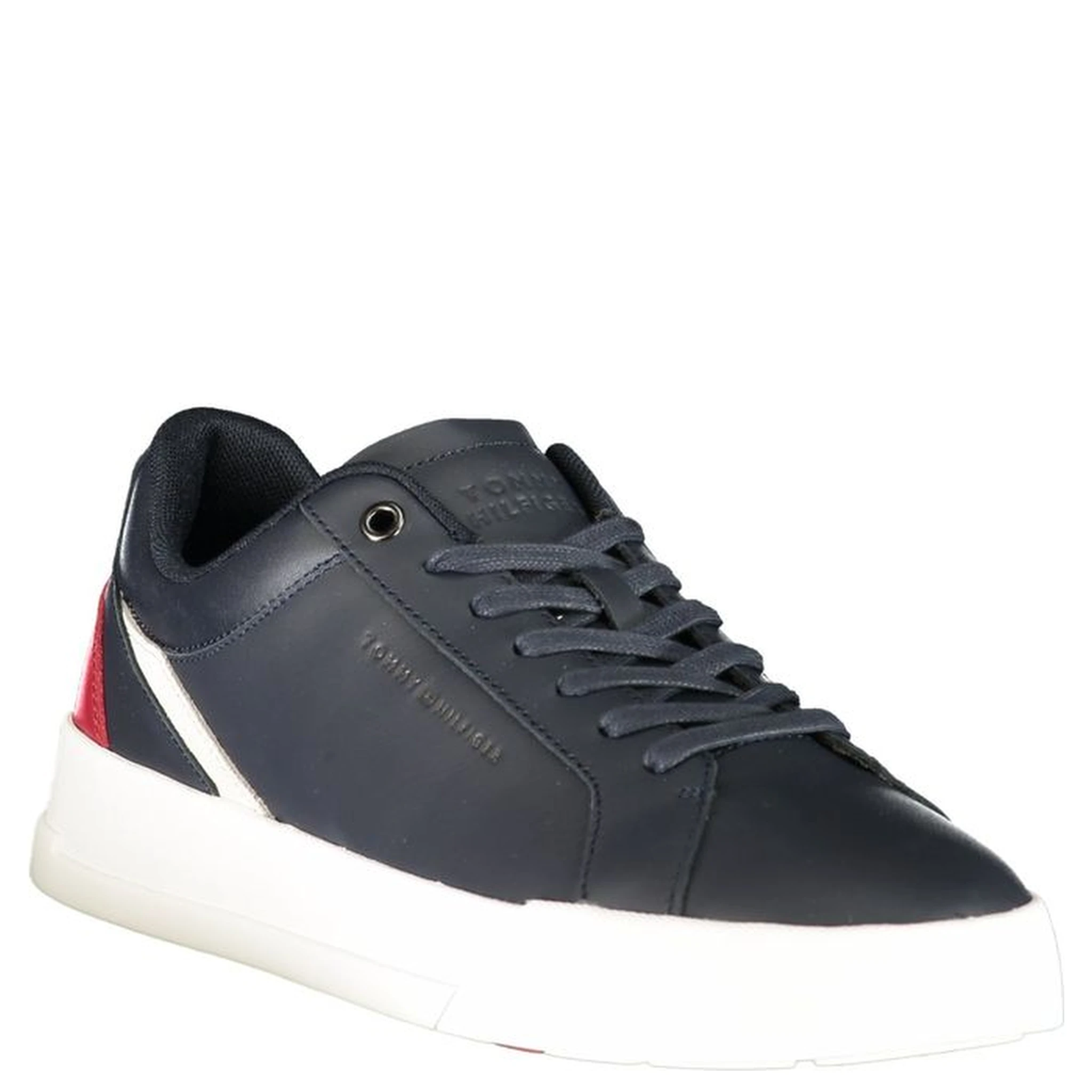 Blue Polyester Athletic Sneakers