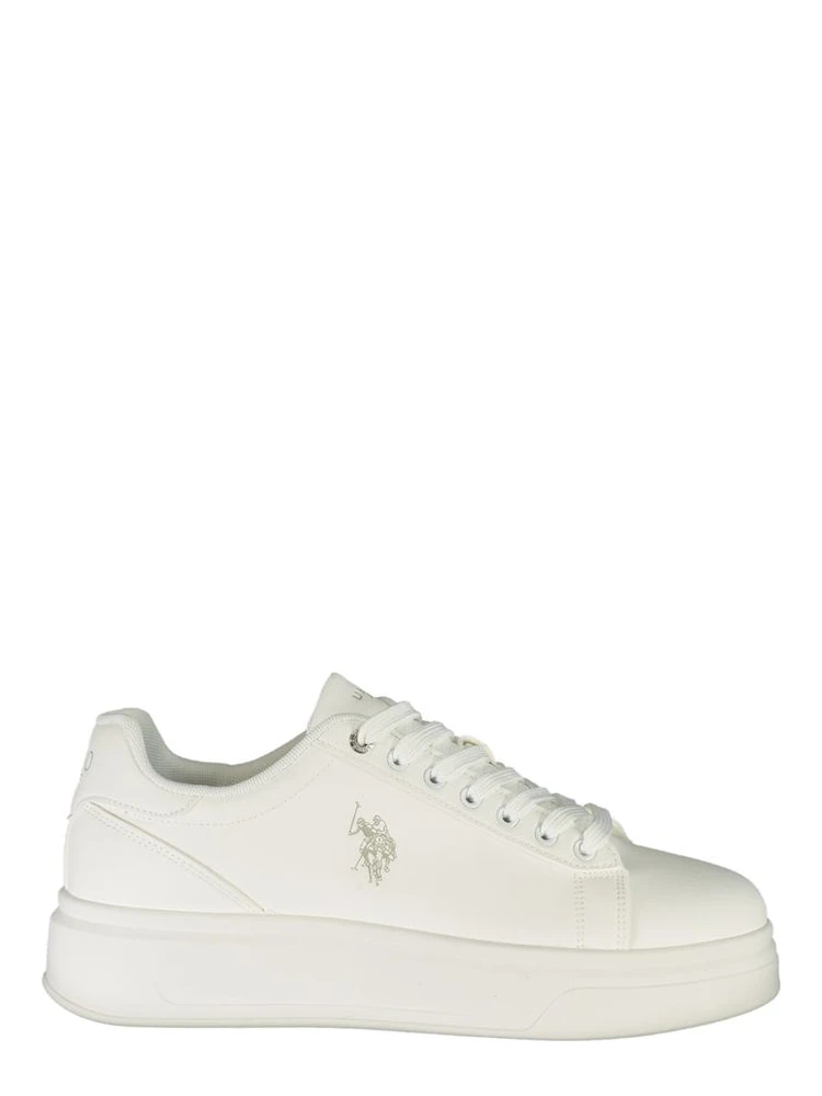 Bianco Polyurethane Uomo Sneaker