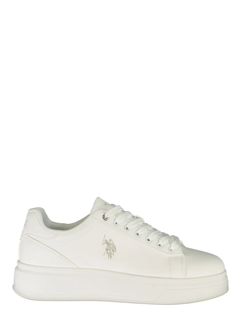 Bianco Polyurethane Uomo Sneaker