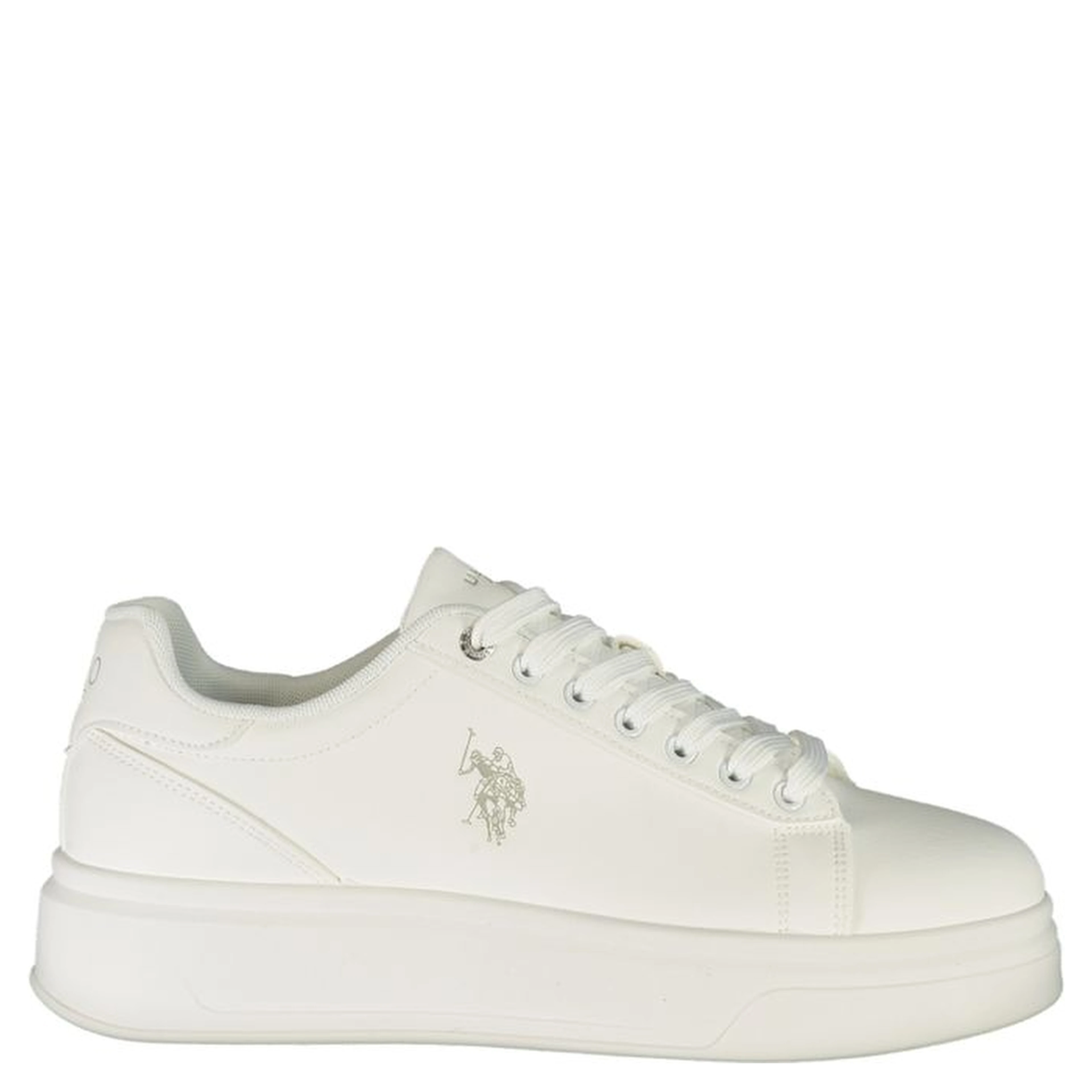 Bianco Polyurethane Uomo Sneaker