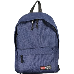 Blue Polyester Men's Backpack