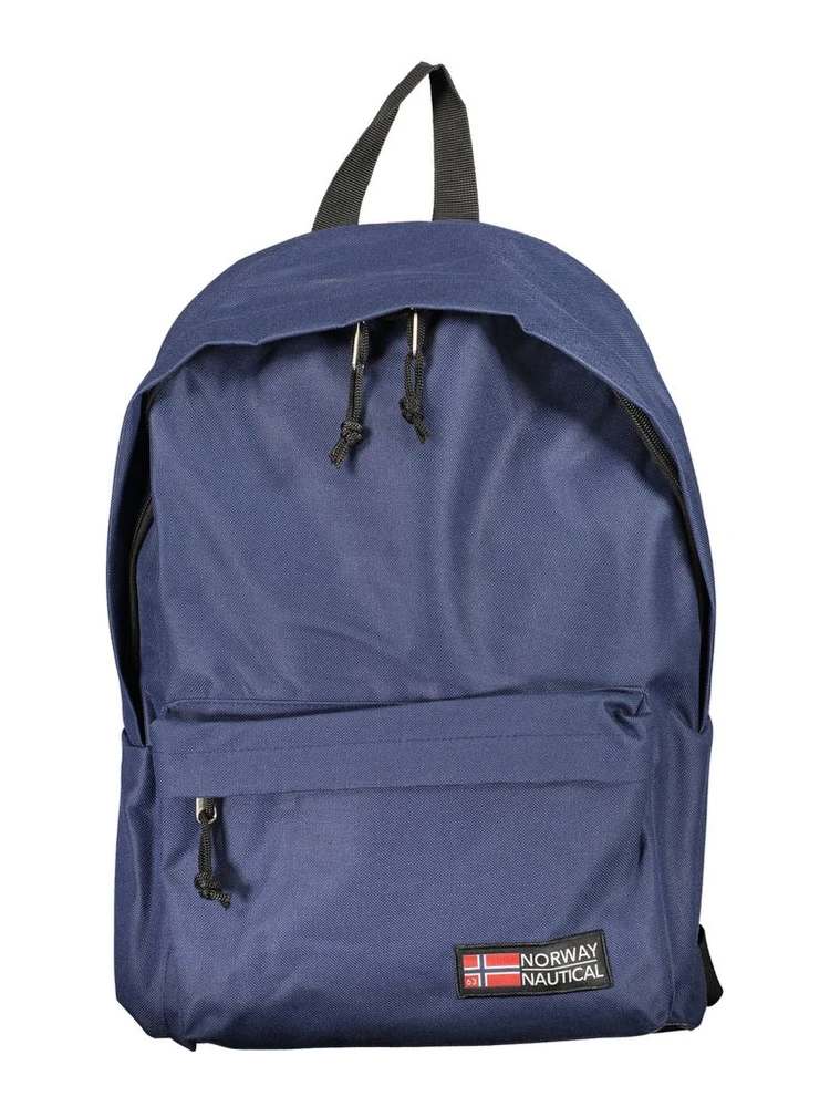 Blue Polyester Men's Backpack