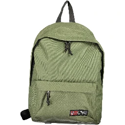 Green Polyester Men's Backpack