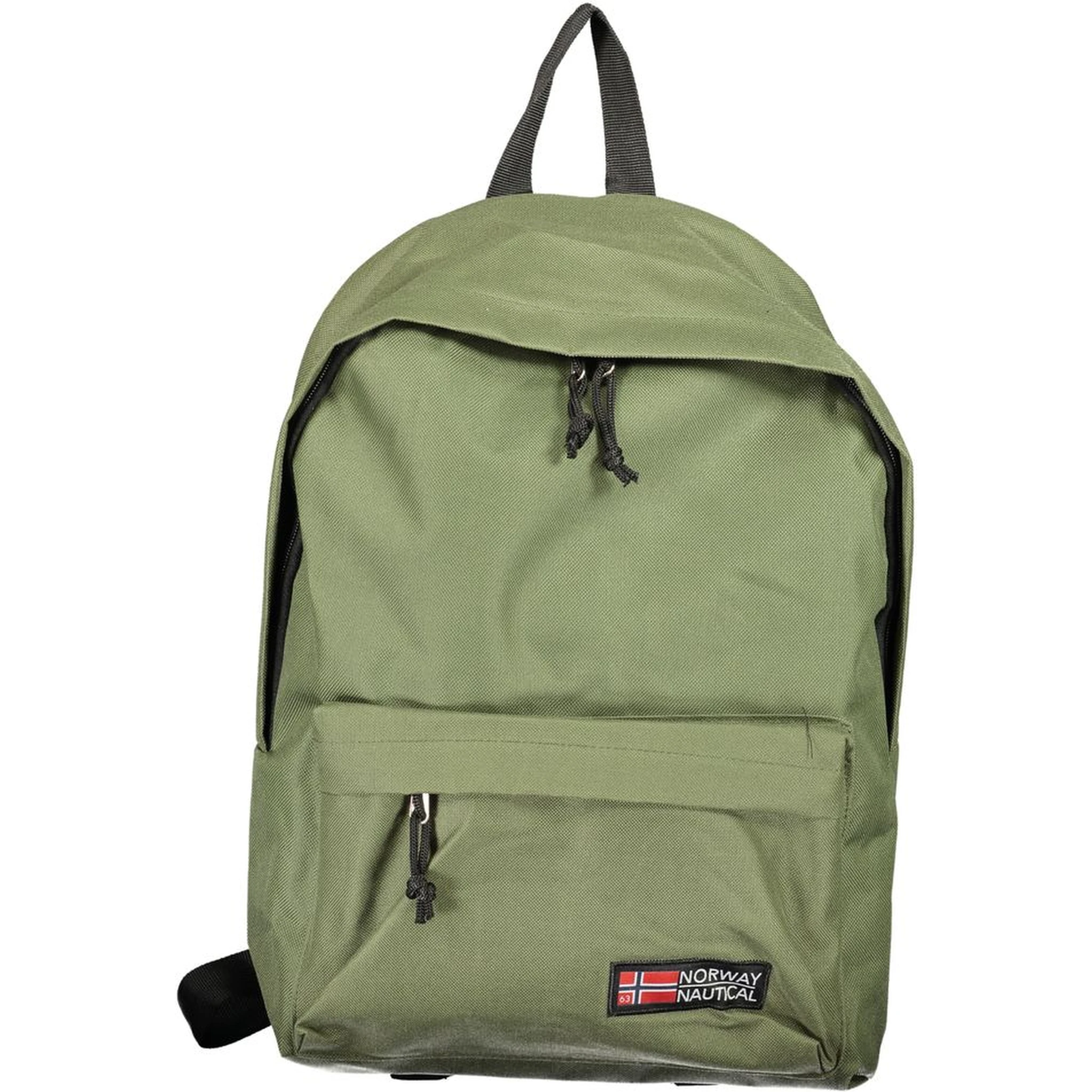Green Polyester Men's Backpack