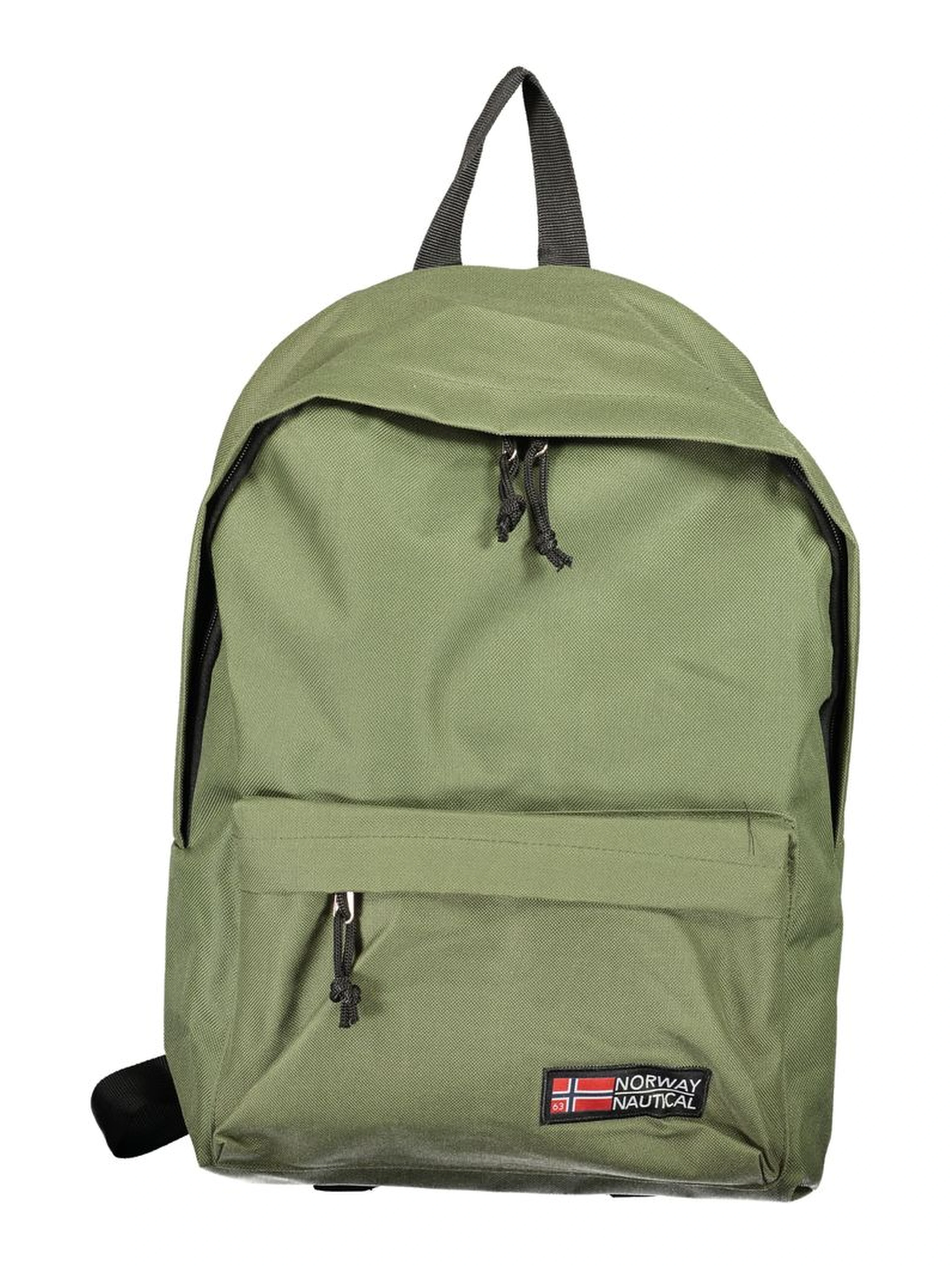Green Polyester Men's Backpack