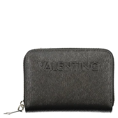 Black Polyurethane Women's Wallet