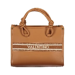 Brown Polyurethane Women's Bag