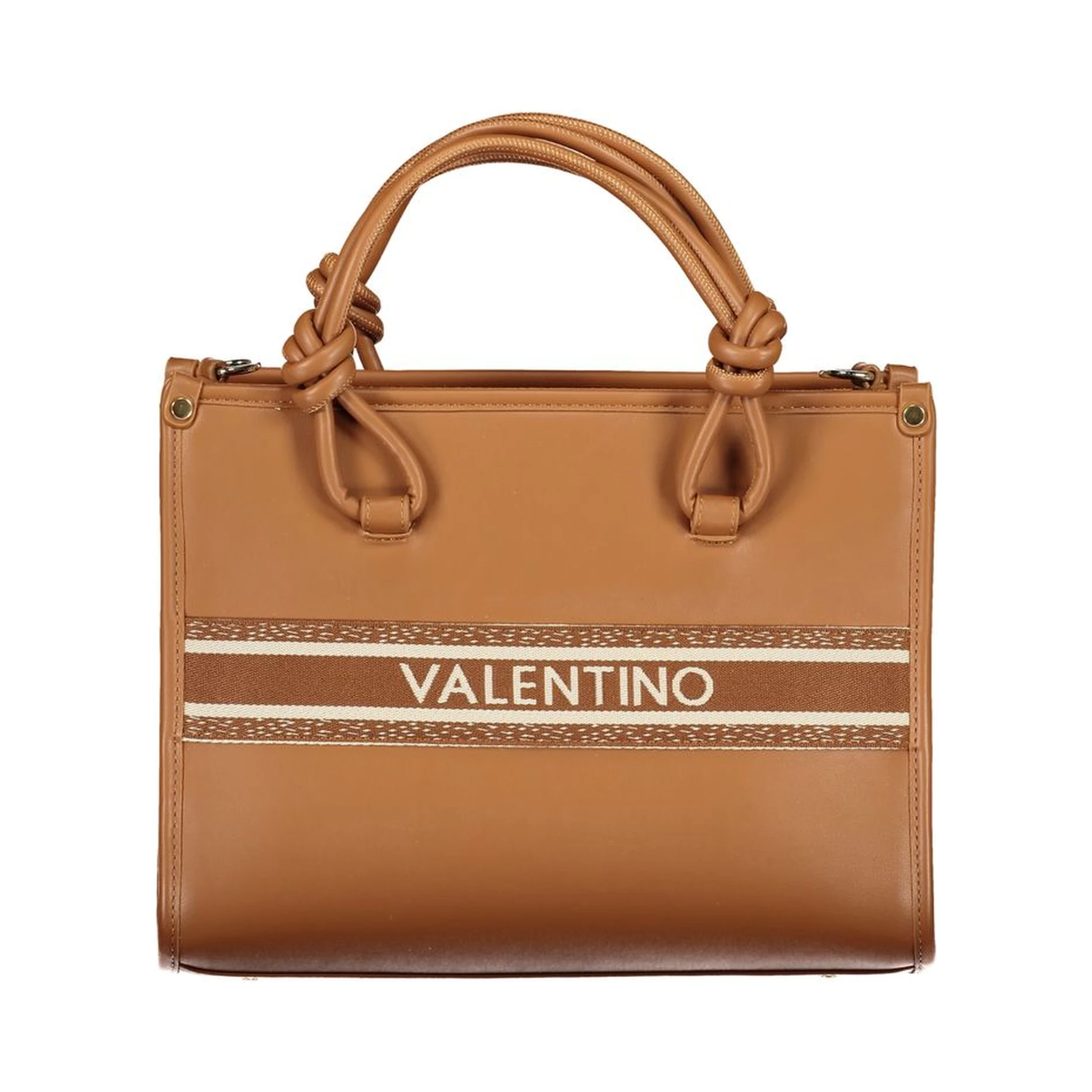 Brown Polyurethane Women's Bag