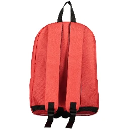 Red Polyester Backpack