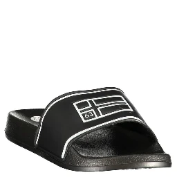 Black Polyurethane Men's Slipper