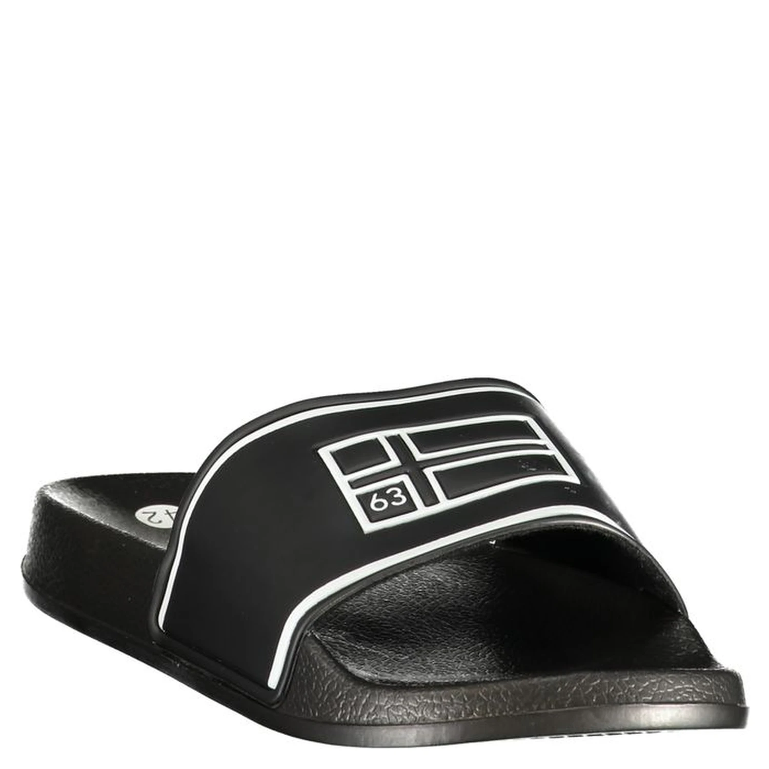 Black Polyurethane Men's Slipper
