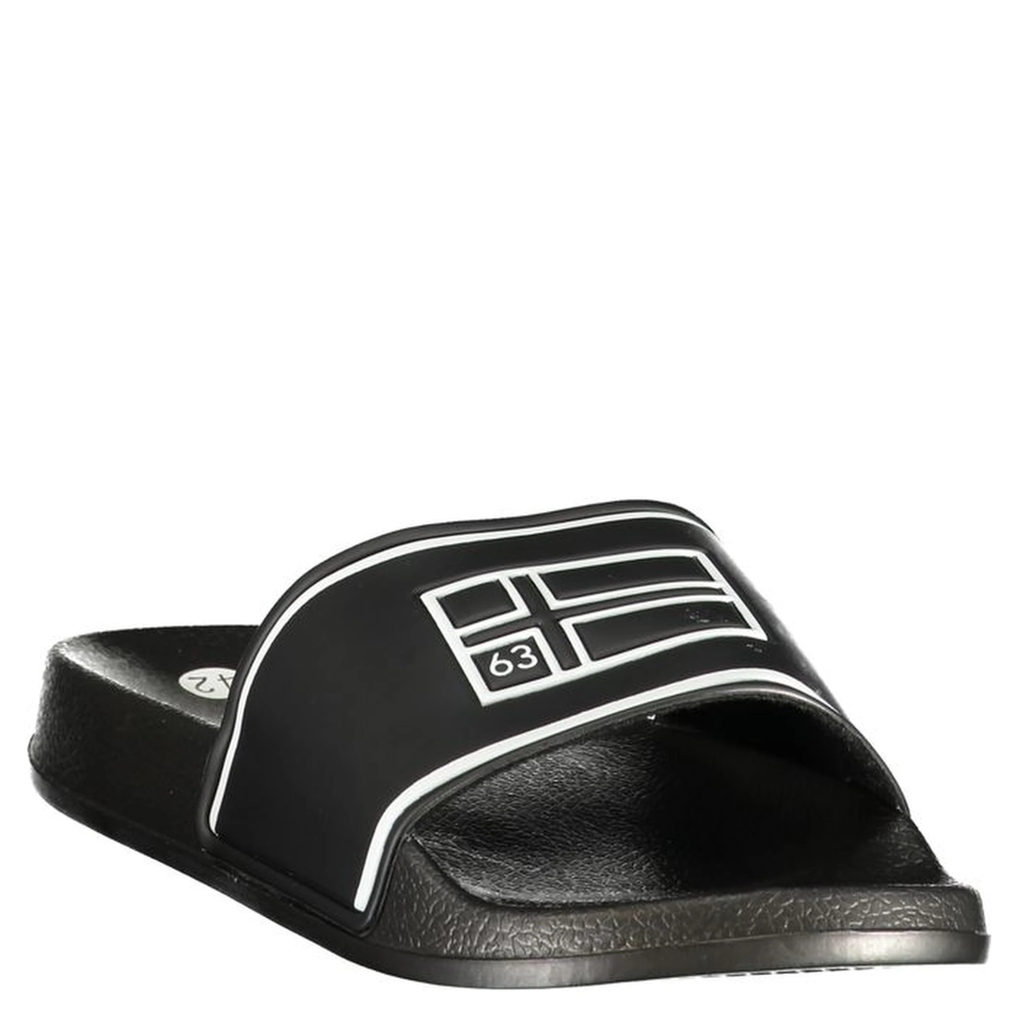 Black Polyurethane Men's Slipper