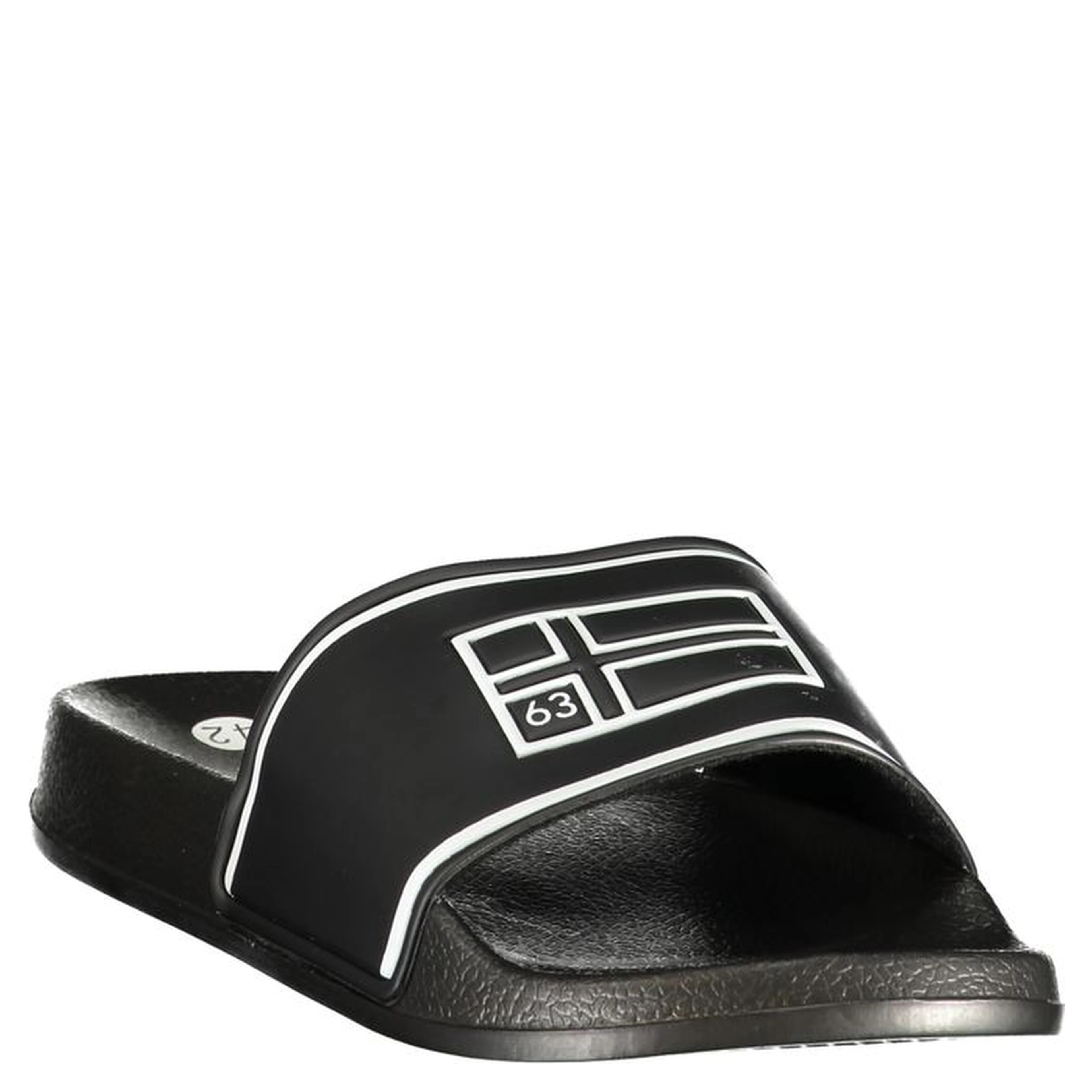 Black Polyurethane Men's Slipper