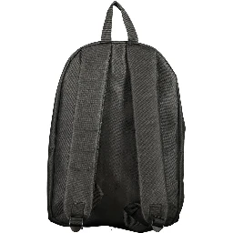 Black Polyester Men's Backpack