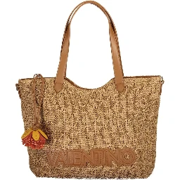 Brown Polyethylene Women Bag