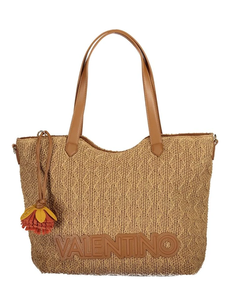 Brown Polyethylene Women Bag