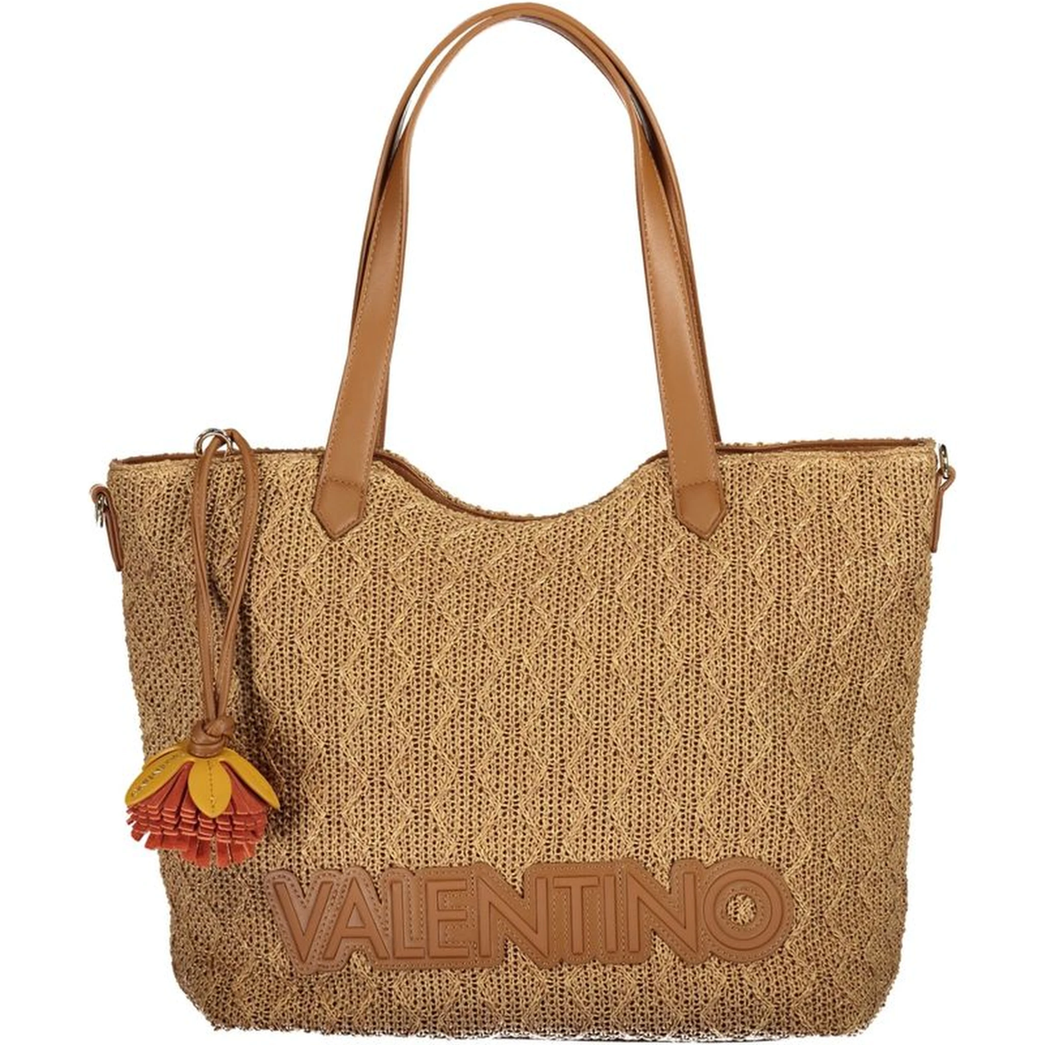Brown Polyethylene Women Bag
