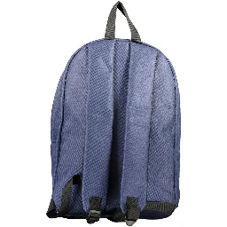 Blue Polyester Men's Backpack