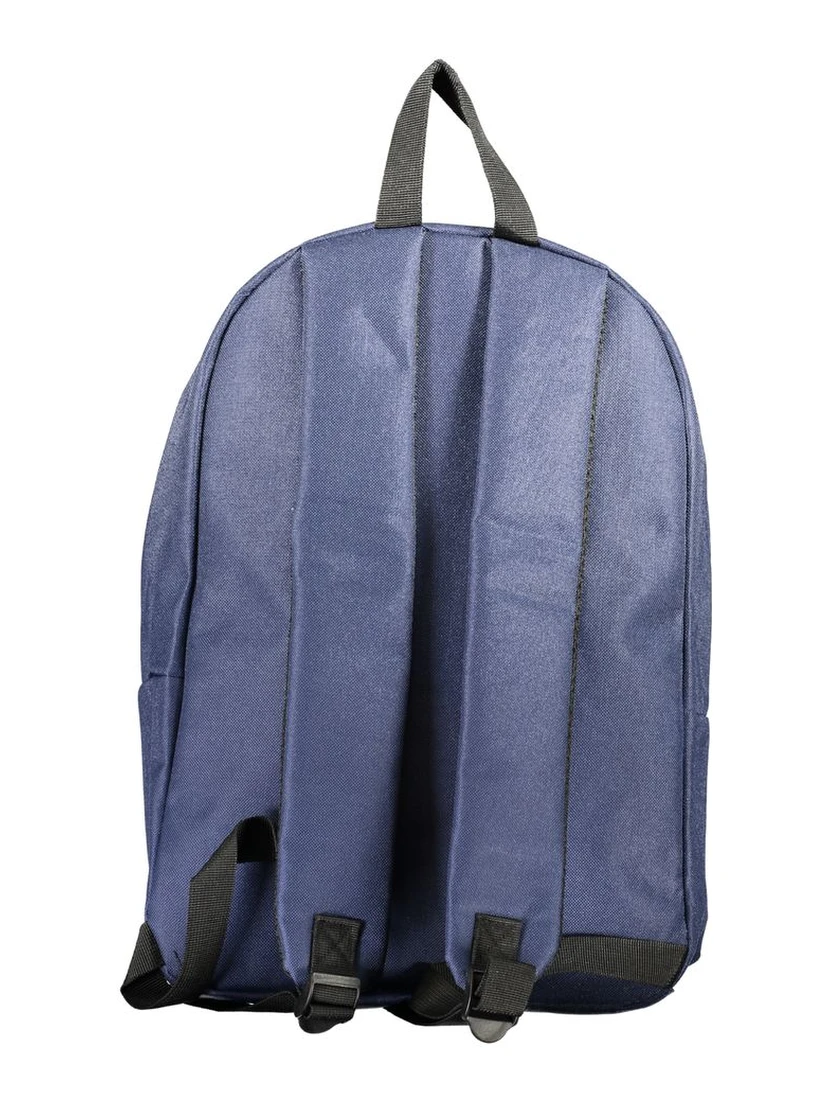 Blue Polyester Men's Backpack