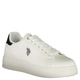 Bianco Polyester Uomo Sneaker