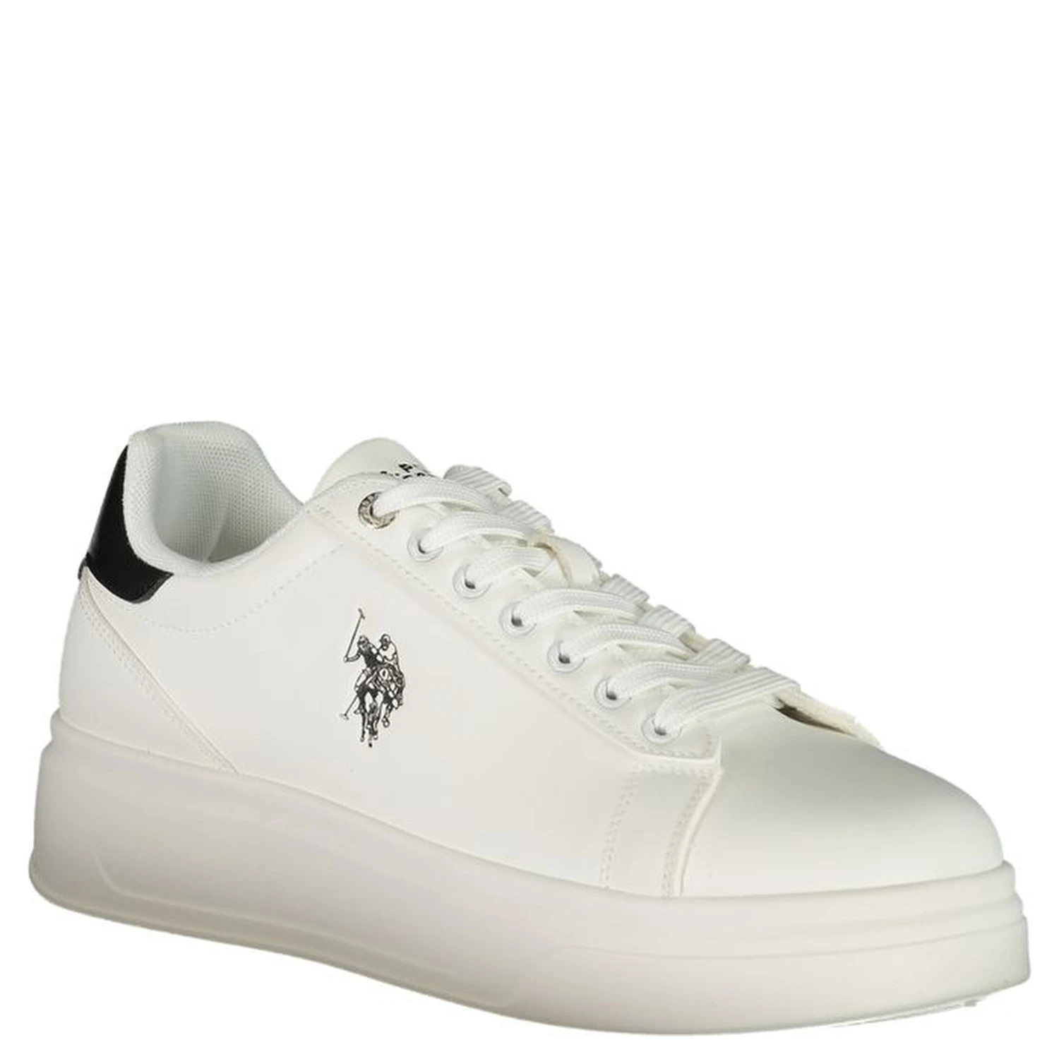 Bianco Polyester Uomo Sneaker