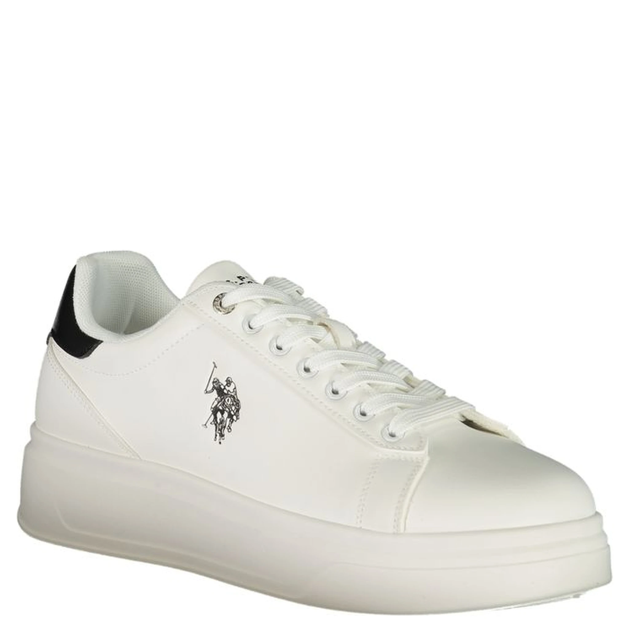 Bianco Polyester Uomo Sneaker