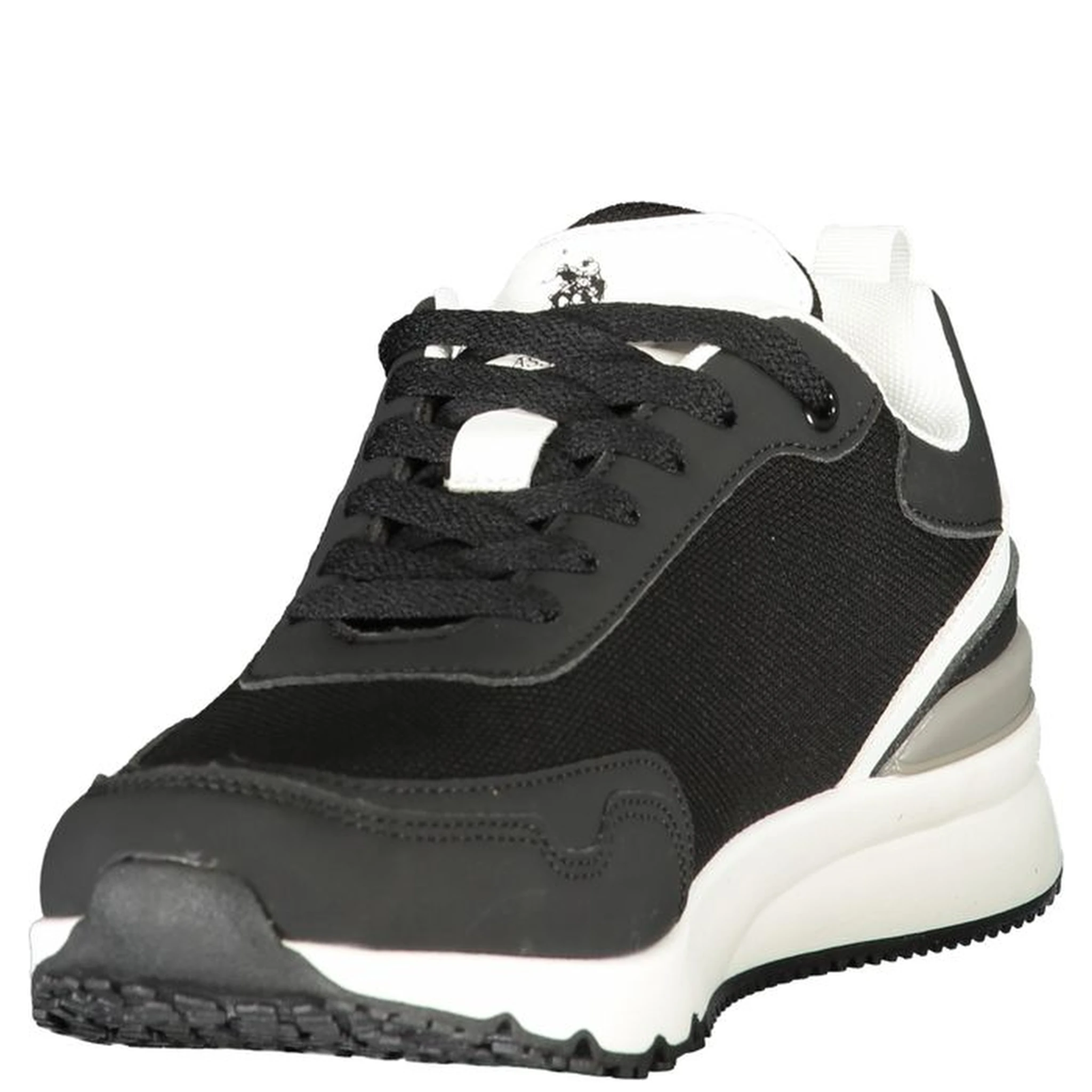 Black Polyester Men's Sneaker
