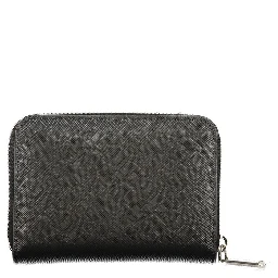 Black Polyurethane Women's Wallet